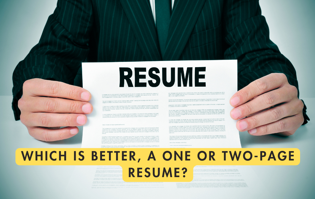 One Page vs Two Page Resume — What Freshers Should Actually Do